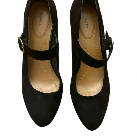 💎💎Elegant Black Mary Jane Heels - Picture 3 of 8